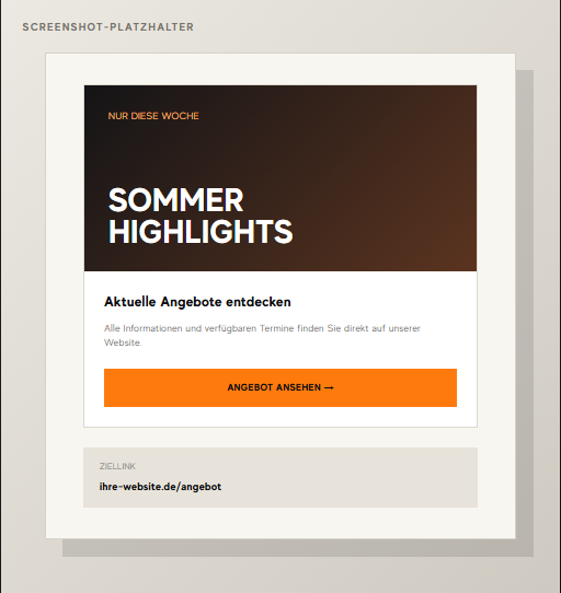 Angebot mit direktem Link